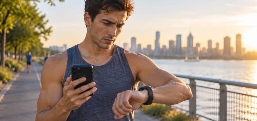 Running watch and phone show different distances during a waterfront run